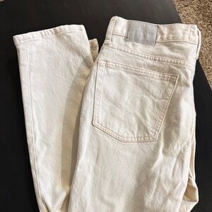 Everlane Ecru Cotton 32x32 Jeans